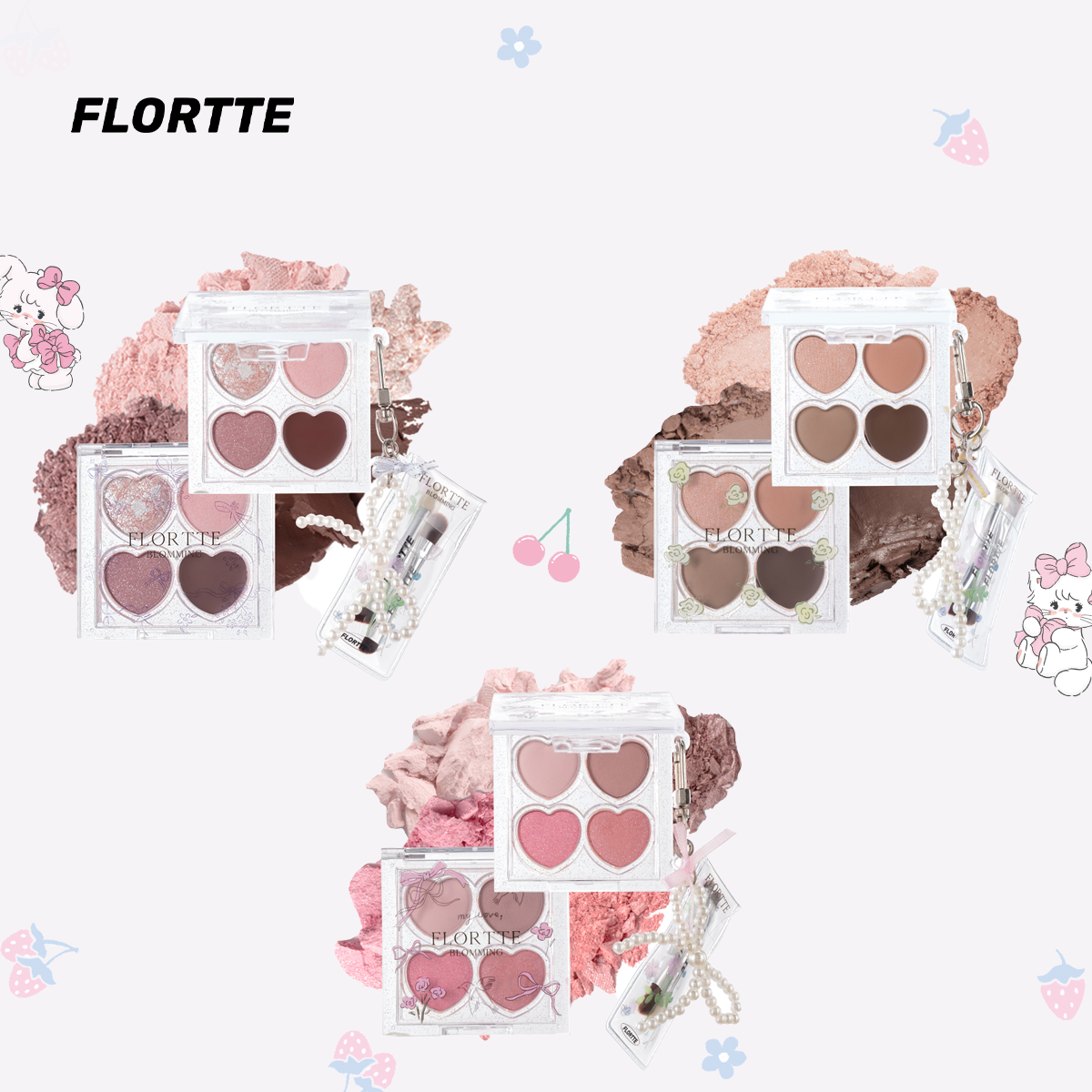 Collection of Love Yourself 4-Farben-Lidschattenpalette in a gallery layout